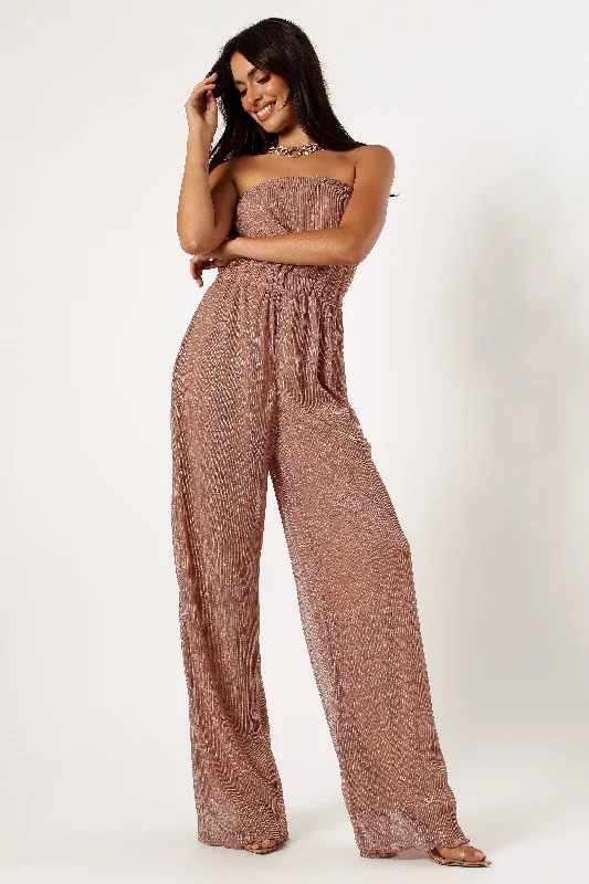 Effortless Style, Endless Impact Callie Jumpsuit - Rose Gold