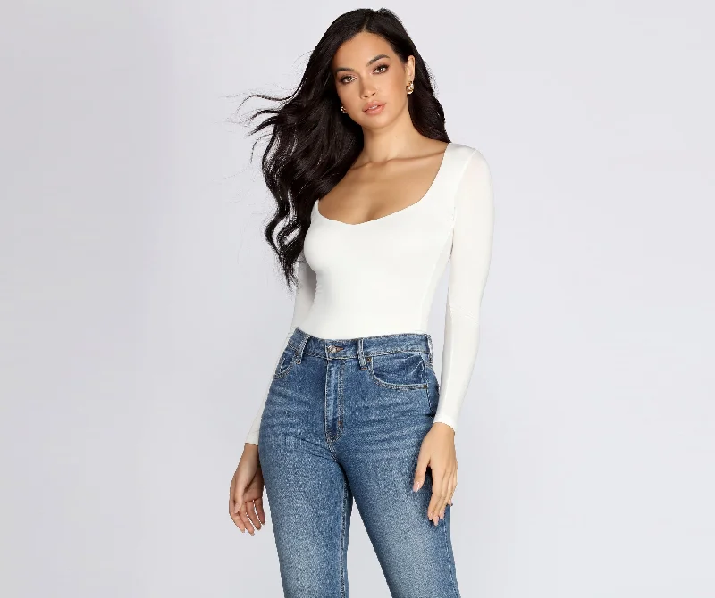 Wardrobe Essentials Stay Sweet Knit Bodysuit