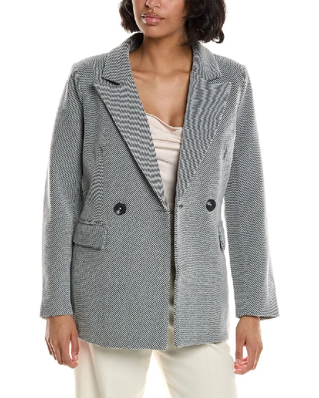 Style Upgrade Pascale La Mode Brushed Rib Blazer