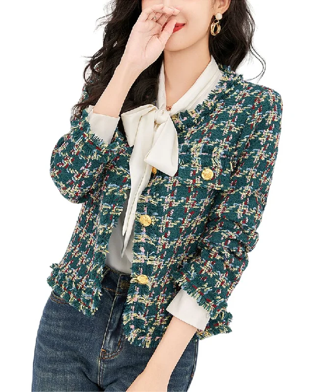 Trendy Women's Collection WLZD Wool-Blend Blazer