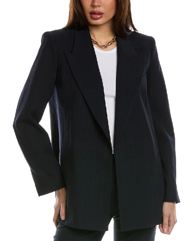 Dive Into Trendy Women's Fashion Reiss Willow Pinstripe Wool-Blend Blazer