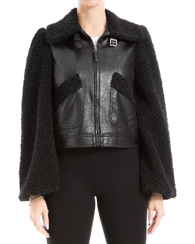 Seasonal Trend Max Studio Leatherette Jacket