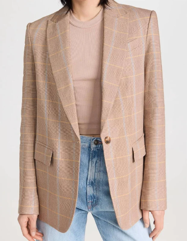 Trendy Fashion Sale Donovan Jacket In Tawny Plaid