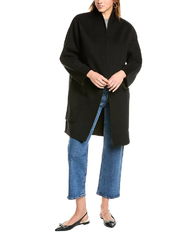 Save On Inspired Styles Vince Reversible Wool-Blend Car Coat