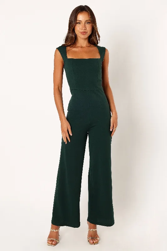 Final Sale Iris Jumpsuit - Emerald