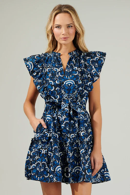 Fashion Forward, Function First Etta Floral Ruffle Mini Dress