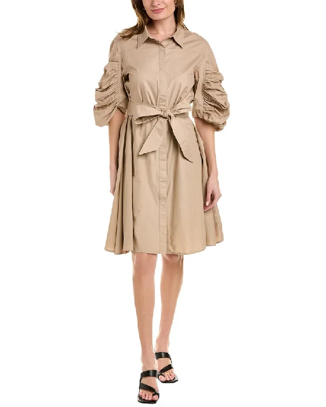 Vintage Inspired Fashion Sale Gracia Tie Waist Shirtdress