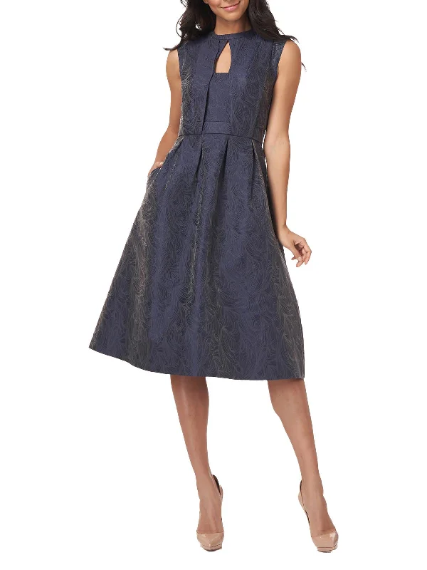 Cool Prices Lela Womens Cut-Out Midi Cocktail and Party Dress