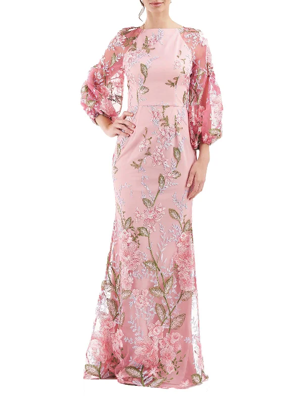 Limited Time Deal Lydia Womens Floral Maxi Evening Dress