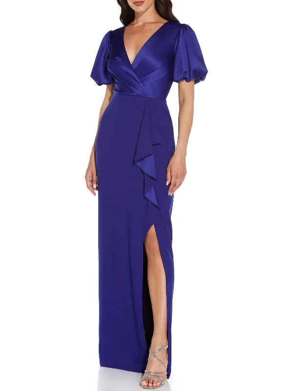 Best Sellers Womens Cascade Ruffle Formal Evening Dress