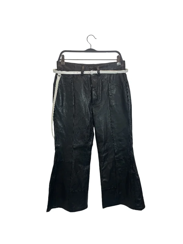 Flash Sale MARC JACOBS/Bootcut Pants/2/Leather/BLK/WHITE BELT