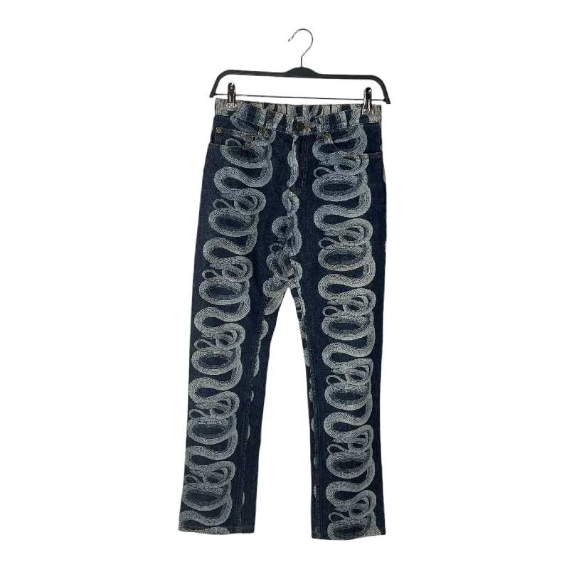 Flash Sale, Don't Miss HYSTERIC GLAMOUR/Skinny Pants/S/Animal Pattern/Denim/PPL/snakeskin denim