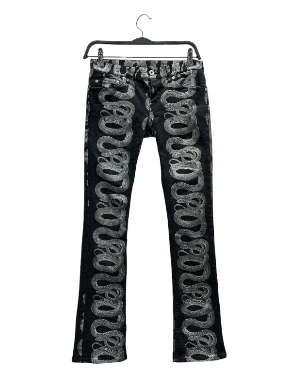 Special Occasion Wear HYSTERIC GLAMOUR/Skinny Pants/XS/All Over Print/Denim/BLK/