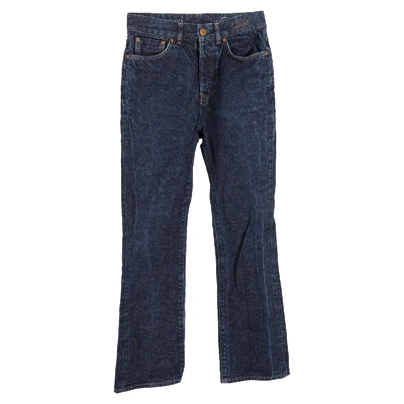 Stupidly Low Prices Chloé High-Waisted Wide-Leg Jeans in Blue Cotton Denim