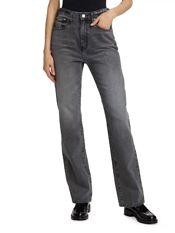 Lighten Up With Nordic Styles Frankie High Rise Straight Jeans In Liberty