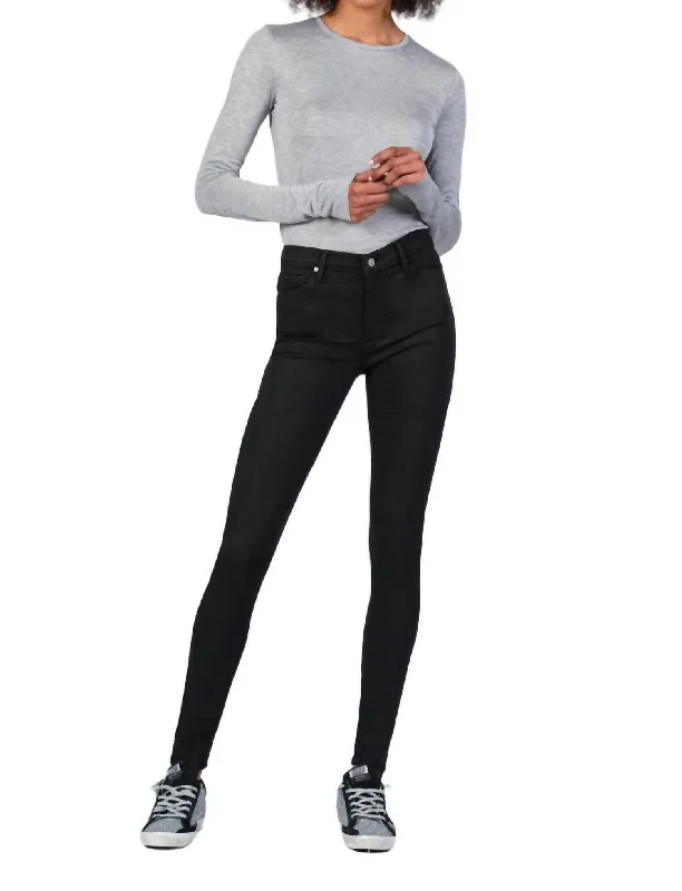 Latest Fashion Gisele High Rise Straight Pants In So Black