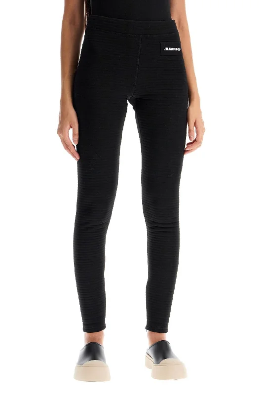 Casual Weekend Relaxed Style Jil Sander "jersey Knit Leggings With