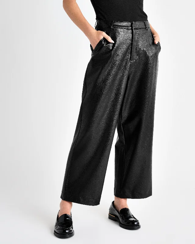 Chic Style, Always In Vogue VEGAN LEATHER ANKLE TROUSER