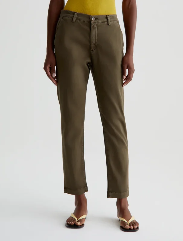 Cutting Edge Fashion CADEN TAILORED TROUSER IN SULFUR SHADY MOSS