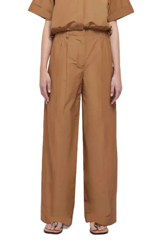 Save On Inspired Styles Leroy Pleated Wide Leg Pants In Hickory