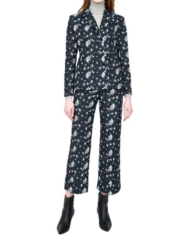 Chic Outfits Mallory Pant In Floral Jacquard