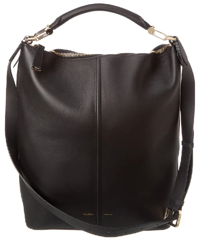 Feminine Allure Max Mara Jean Leather Shoulder Bag