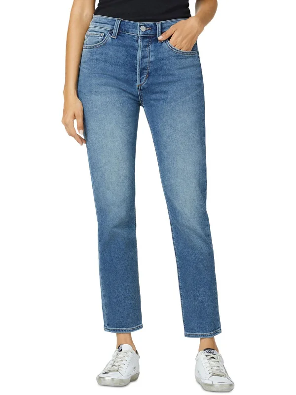 Feminine Grace The Scout Womens Mid-Rise Crop Boyfriend Jeans